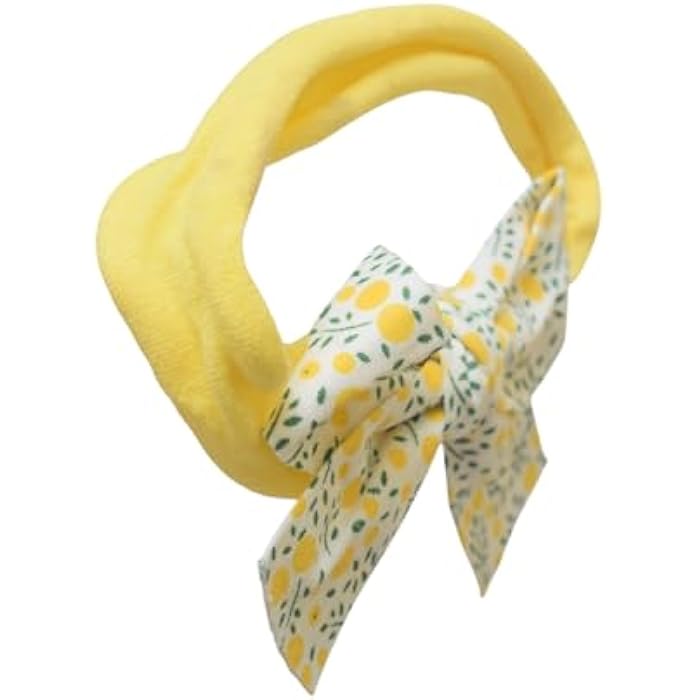 Daphne Bow Hair Tie For Girls - Yellow - Image 2